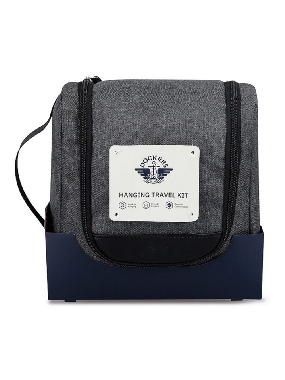 Dockers Gray and Black Men's Toiletry Bag